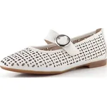 Remonte prořezávané baleríny s nártovým páskem bílé D0K16-80 - 40 | P700855