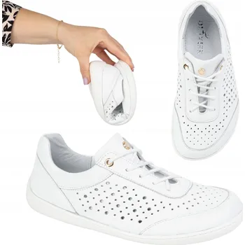 Dámské tenisky BAREFOOT BOTY Dámské minimalistické tenisky 1769POL prodyšné bílé 40