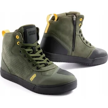 Moto obuv KOŽENÉ BOTY REBELHORN SPIKE OLIVE 38