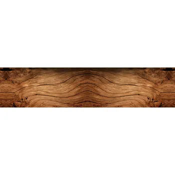 Fototapeta SAMOLEPICÍ FOTOTAPETA DO KUCHYNĚ TMAVÉ DŘEVO