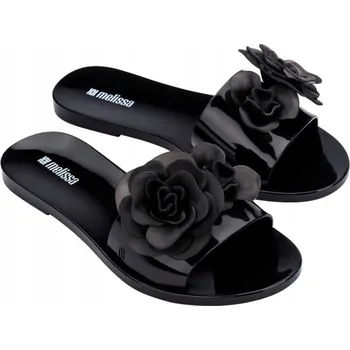 Dámské pantofle Melissa Babe Petals Ad Black Dámské Černé Nazouváky 37
