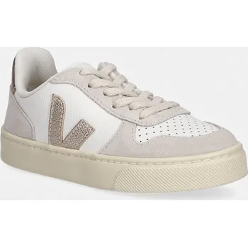 Chlapecké tenisky Dětské kožené tenisky Veja Small V-10 Laces CX0520620C.28.35 béžová 01X, EUR 31
