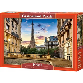 Puzzle Puzzle 1000 dílků Procházka Paříží při západu slunce