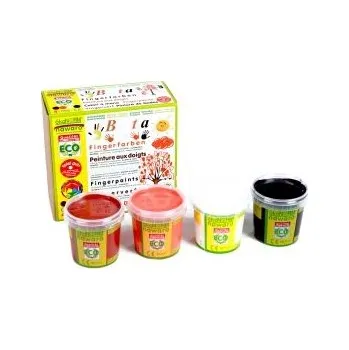 Sada nádobí Ökonorm Prstové barvy oranžová, hnědá, bílá, černá eco ECO