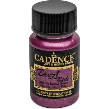 Cadence Metalická barva na textil 50 ml, cyklámenová růžová