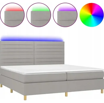 Postel Čalouněná postel VidaXL 200x200 cm, vícebarevná