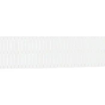 Čelo postele, bílá, 204 x 3 x 60 cm, masivní borovicové dřevo