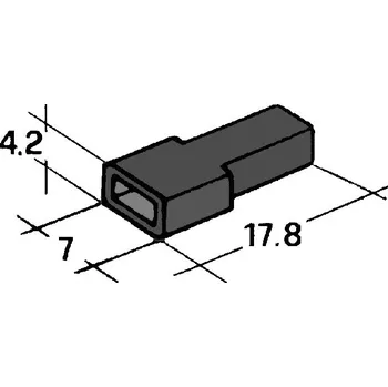 Auto elektroinstalace IMP Izolační kryt konektoru Faston 4,8 mm - černý