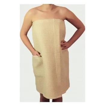 Dámský župan UNIONTEX TRADE Dámský saunový kilt Vafle – béžový (150 × 70 cm)