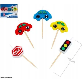 Party dekorace Narozeninové svíčky na dort AUTA AUTA AUTO ZNAKY dekorace narozeniny EF