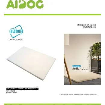 Polštář Jednobarevný Polštář Sponge 70x110 cm - Béžový