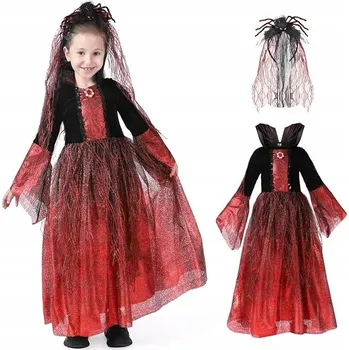 Karnevalový kostým Kostým Převlek Kostým Upíří čarodějnice vel. 120-130 M