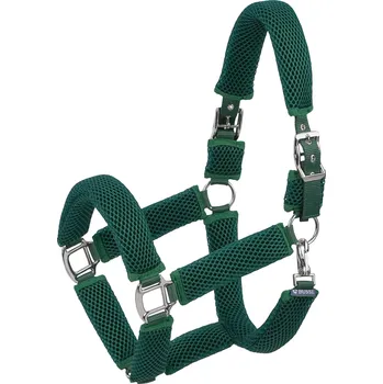 Jezdectví BUSSE Ohlávka 3D Air Effect BUSSE, plně polstrovaná, smaragd EXTRA FULL