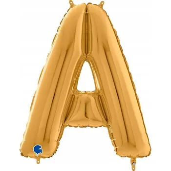 Balónek Fóliový balónek písmeno A zlaté, 66 cm