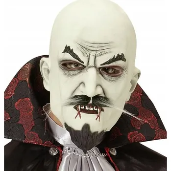 Karnevalová maska Maska na obličej Widmann upír latexová šedá