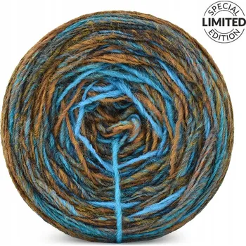 Příze Příze KOKONKI Pagliaccio LIGHT 048956 / jantarová & tyrkysová / cca 350 m