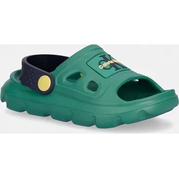Pánské pantofle Dětské pantofle Calvin Klein Jeans V1XF.83326.22.29 zelená 77X, EUR 28/29