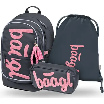 Set školních potřeb Baagl Školní set Core Logo růžový