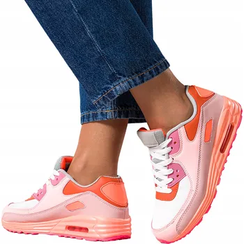 Dámské tenisky Dámské Růžové Sportovní Tenisky s Profilovanou Podrážkou, Šněrovací, Lehké, Velikost 40