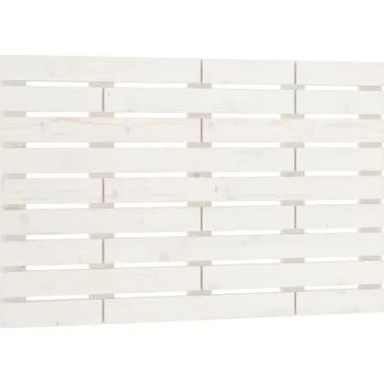 Čelo postele, bílá, 96x3x63 cm, masivní borovicové dřevo