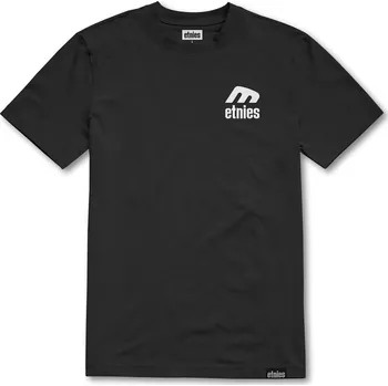 Pánské tílko triko ETNIES Team Tee BLACK/WHITE velikost oblečení L