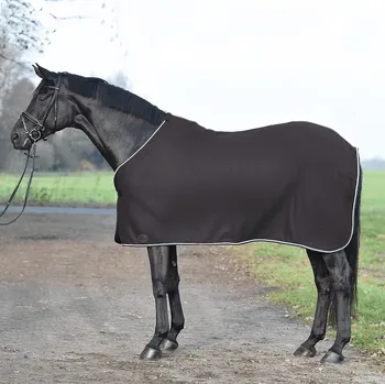 Jezdectví BUSSE Deka odpocovací Show BUSSE, black/silver Délka zad: 135 cm