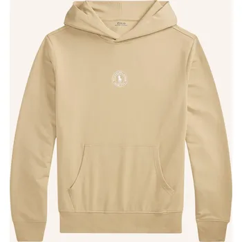 Pánské tričko Polo Ralph Lauren Pánská Mikina S Kapucí Lounge, béžová /...