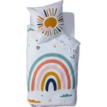 Atmosphera for kids Sada povlečení pro děti s duhou, 140 x 200 cm