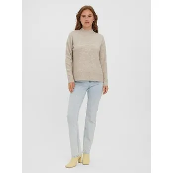 Dámský svetr Vero Moda Svetr 10269229 Béžová Regular Fit XS