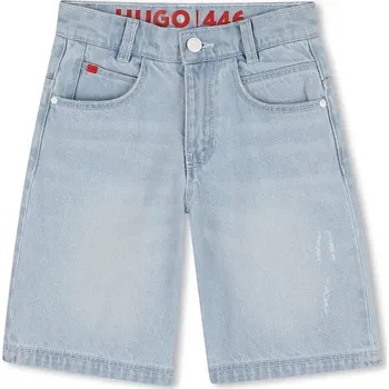Pánské oblečení Dětské riflové kraťasy HUGO G00993.114.150 modrá 50X, vel. 138