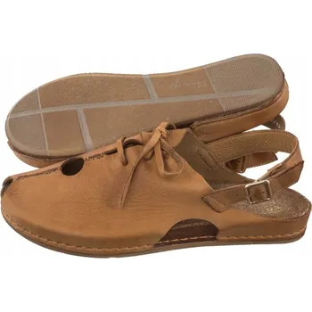 Dámské sandále Dámské kožené sandály Maciejka rezavé 06418-29/00-6 hnědé