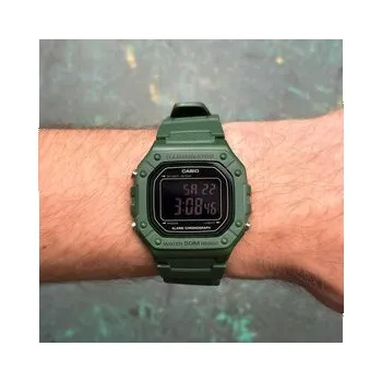 Hodinky Casio Hodinky W-218H-3BVEF Zelená OS