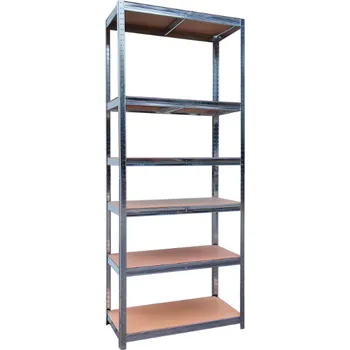 regál Kovový úložný regál do skladu se 6 policemi 180 x 90 x 40 cm