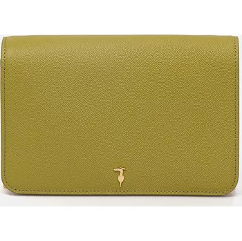 Kabelka Kožená kabelka Trussardi Z392E106554N zelená 71X, vel. ONE SIZE