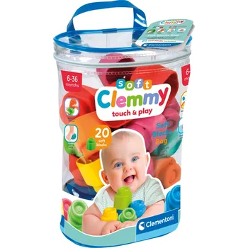 Hračka pro nejmenší Clementoni Dětská plastová hračka Clemmy (stavebnice 20 kusů)