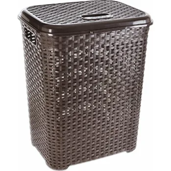 Koš na prádlo koš 45l na použité prádlo RATAN hnědý