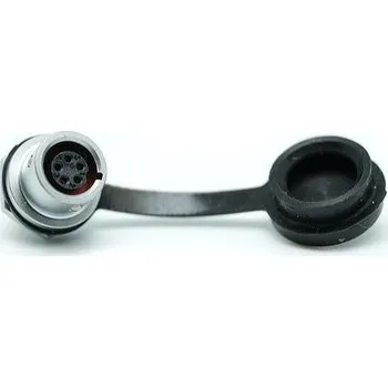 Elektrický konektor Kulatý konektor, počet kontaktů: 5, Montáž na panel, pohlaví kontaktu: samice, typ připojení: dvojčinný, formát pólů: