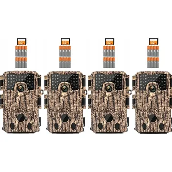 IP kamera FOTOPAST / KAMERA DO LESA S NOČNÍM VIDĚNÍM 48MP + 32GB KARTA A BATERIE (4 kusy)