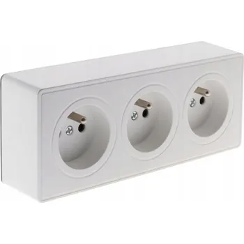 Elektrická zásuvka Elektrická Zásuvka nástěnná HBF bílá