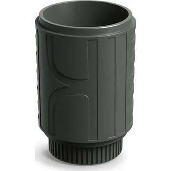 Květináč Květináč FOLKA ROUND MIDL 40 cm- barva: tmavě šedá