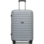 Rozšiřitelný polypropylenový kufr Kono 76 L - šedý