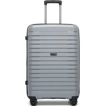 Rozšiřitelný polypropylenový kufr Kono 76 L - šedý