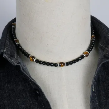 Souprava šperků B-TOP Pánský módní náhrdelník TRIBAL AGATE CHOKER