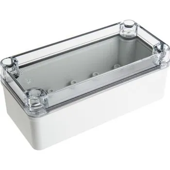 Rozvaděč Fibox Pouzdro, řada: Piccolo IP67, IP66 Nestíněný barva Šedá IK08 barva Průhledné Polykarbonát 170 mm 65 mm 80 mm