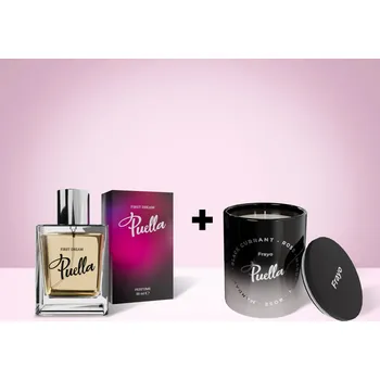 Svíčka Výhodný voňavý set Relax: Puella parfém na tělo + Svíčka ZDARMA
