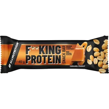 F**KING Delicious Protein Tyčinka s&nbsp;příchutí karamelu s&nbsp;kousky arašídů v mléčné čokoládě 40 g