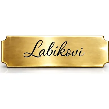 GRAVENO Mosazná jmenovka na dveře