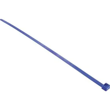 Stahovací páska Kabelová vázací páska Nedá se uvolnit 111-01124 T120R(E)-PA66-BU 380mm 7,6 mm Modrá Nylon 66 HellermannTyton