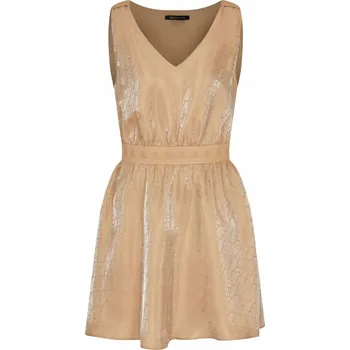 Dámské šaty ŠATY Armani Exchange XW000177 AF12055 béžové - Dress: 36