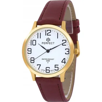 Hodinky Pánské quartzové HODINKY VELKÉ ČÍSLICE klasický kožený řemínek přehledné ikonické